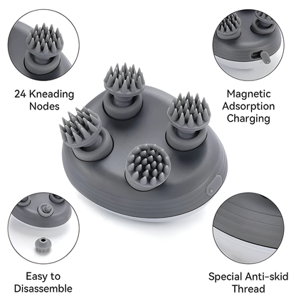 Electric Silicone Deep Scalp Massager